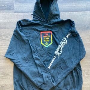 CIAA Basketball Coca-Cola Coke Black Sweatshirt Hoodie XL The World Is My Yard